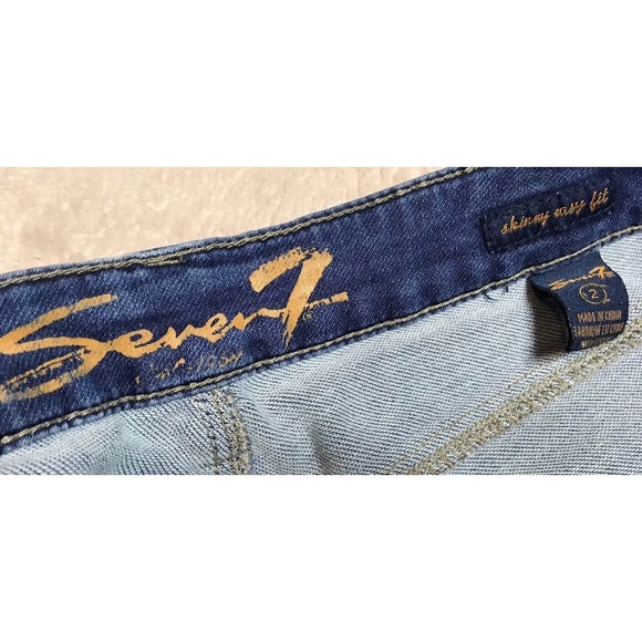 Seven7 Easy Fit Cropped Capri's Size 2 - Picture 4 of 6